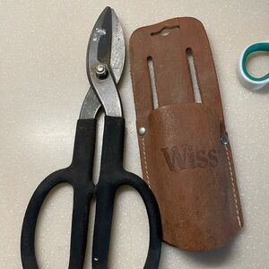 sheet metal shear Snips Tool X-tree & Wiss Belt Holder Leather